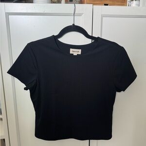 Open Edit Smooth Edit Short Sleeve Top